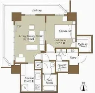 恵比寿ガーデンテラス壱番館【9階】の間取り