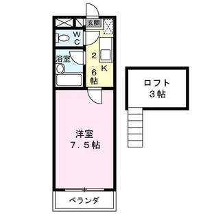 サンライズツツミ【1階】の間取り