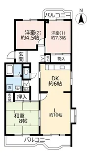 UR名谷公園前【1階】の間取り
