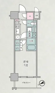 テラス浅草橋【3階】の間取り