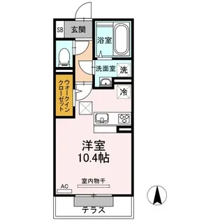 グレイス西崎【1階】の間取り