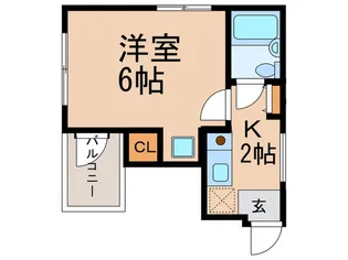 岩屋ハイツ【3階】の間取り
