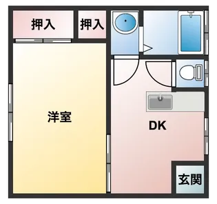 実籾ハイツ【2階】の間取り