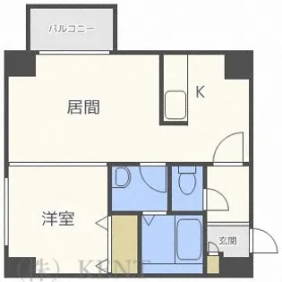 アパティア西町南【3階】の間取り