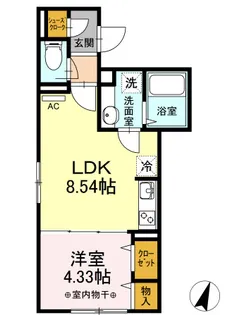 Dメゾン本駒込【1階】の間取り