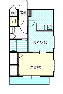 CREA雄徳山【1階】の間取り