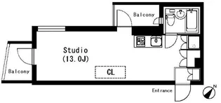 ラティエラ武蔵小山【3階】の間取り
