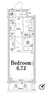 アクサス大井町【4階】の間取り