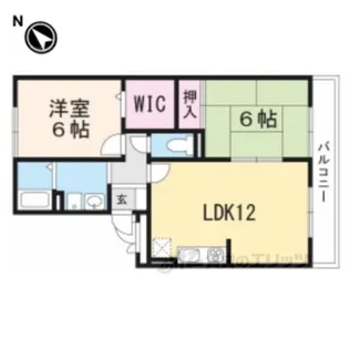 リバーサウス枚方【2階】の間取り