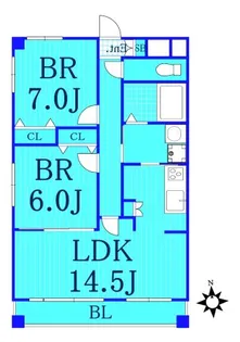 ベルフルール【2階】の間取り