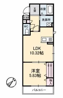 セピアディアコート B棟【2階】の間取り