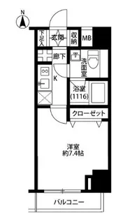 プレール・ドゥーク木場駅前【2階】の間取り