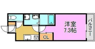 アッシュメゾン北加賀屋【1階】の間取り