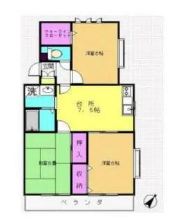 サンフィール壱番館【3階】の間取り