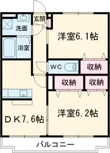 ファームガーデン利平治A棟【2階】の間取り