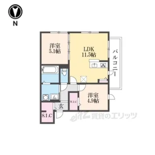 ユアメゾン富松【3階】の間取り