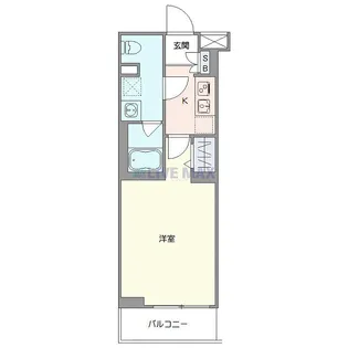 ジェノヴィア二子新地【3階】の間取り
