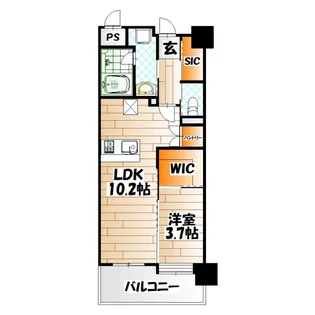 ヒルクレスト片野グランデI【2階】の間取り