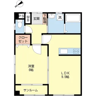 ダイユウハイツ【3階】の間取り