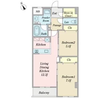 LapisGarden【4階】の間取り