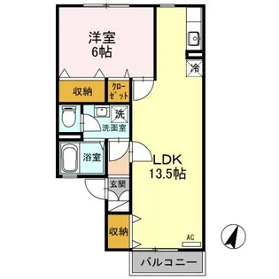 近江ロイヤルハイツ【1階】の間取り