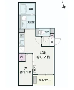 Jack kasumigasekihigashiI【2階】の間取り