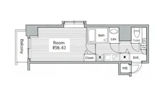 グランド・ガーラ西麻布【2階】の間取り