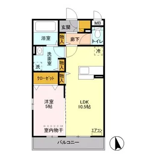 クラール【3階】の間取り
