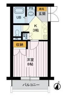 パインフィールド【1階】の間取り