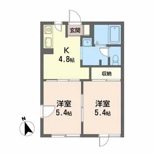 クイーンズ ハウス【1階】の間取り