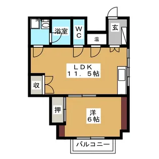 コーポパールハーバー【2階】の間取り