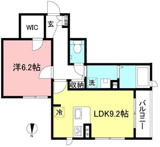 フィオーレ代田【2階】の間取り