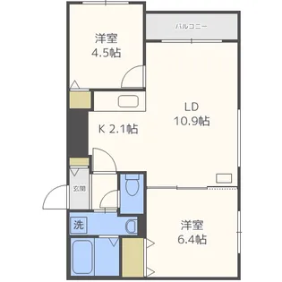 ブランシャール栄通FOREST【3階】の間取り