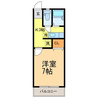 サンライズWATANABE【2階】の間取り