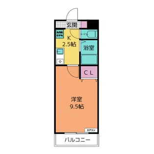 A・City東新町【5階】の間取り