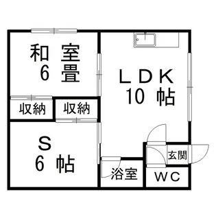 パークハイツ(緑ヶ岡6)【1階】の間取り