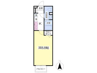 ロゼット永福【2階】の間取り