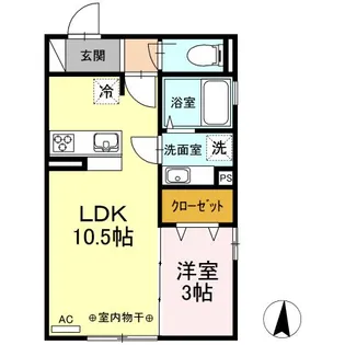 monad SASAZUKA【1階】の間取り