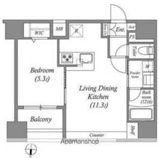 ACP RESIDENCE中野新橋【4階】の間取り