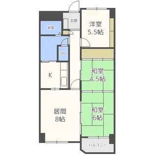 サンシャイン85【5階】の間取り