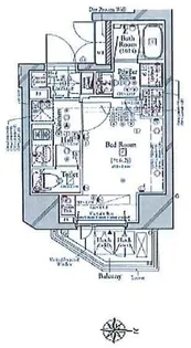 コンシェリア麻布十番【10階】の間取り