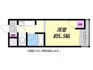 パークライフ住吉【1階】の間取り