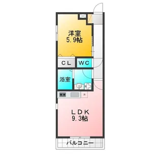 アルカサーノII【1階】の間取り