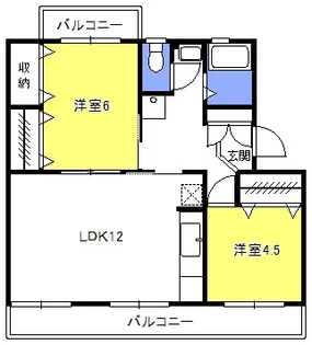 原田マンション【1階】の間取り