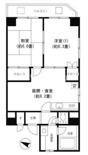 ピュアハイム本田【6階】の間取り