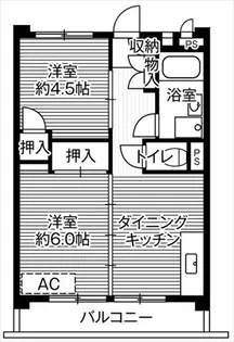 ビレッジハウス向台タワー1号棟【7階】の間取り