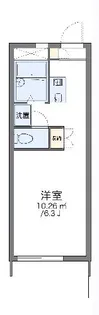 レオパレス東住吉【2階】の間取り