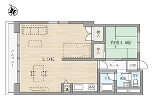 ニュー玉川マンション【5階】の間取り