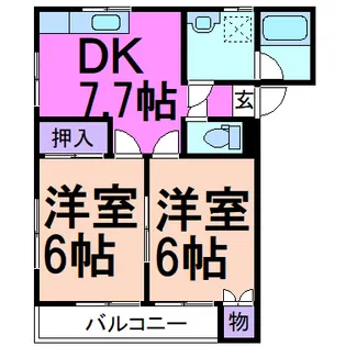 アレストカネコ【2階】の間取り
