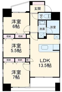 AXIS別所【8階】の間取り